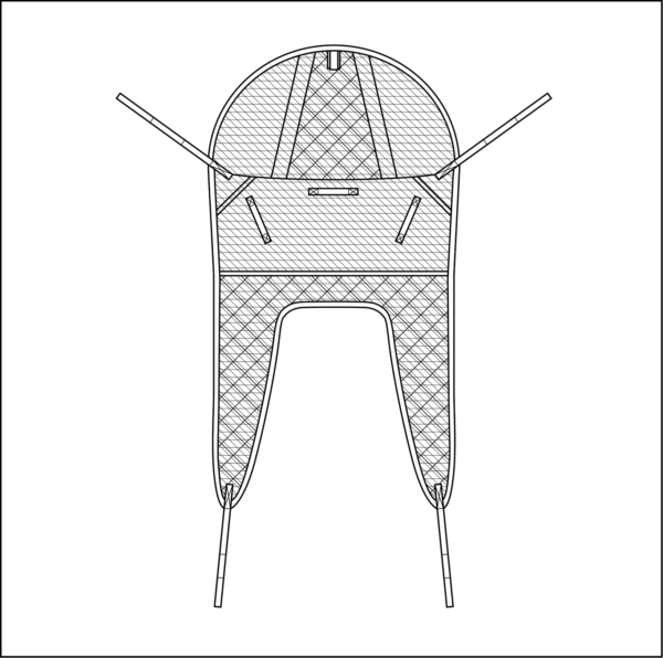 Fastfit Mesh Padded Leg Sling with Arched Head Support